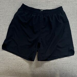 All in Motion Men's Athletic Black Shorts- 5 inch.